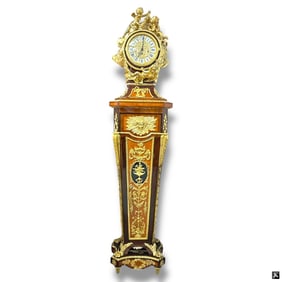 20C Italian Franz Hermle Louis XV Tall Case Clock