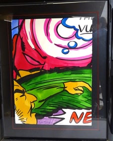 John "Crash" Matos Watercolor "Never" 1993