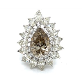 Platinum GIA Certified 6.58 Ct. Diamond Ring