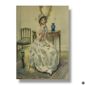 Vintage Decorative Color Print