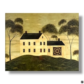 Warren Kimble Decorative Print "House w/ Quilt"