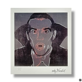 after: Andy Warhol Screenprint "Dracula" 3800/5000