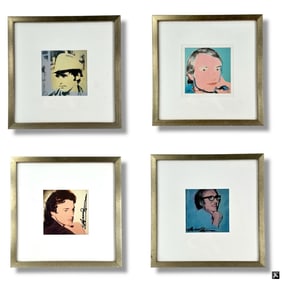 4 Andy Warhol Offset Prints, Portraits of the 70s