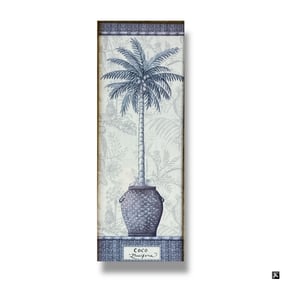 Decorative Framed Color Print "Palm Tree"