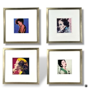4 Andy Warhol Offset Prints, Portraits of the 70s
