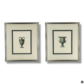 Pair Framed Decorative Antonini Engravings