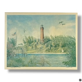 Christopher Griffiths "Jupiter Lighthouse" Signed