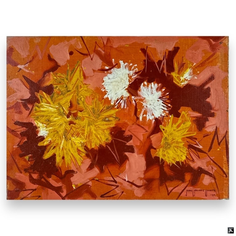 Jean Wagner Troemel O/B "Floral Still Life '59" (1 of 5)