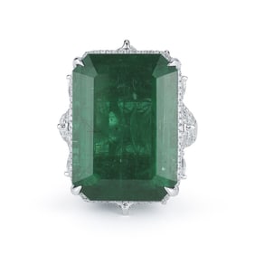 OCTAGON EMERALD RING