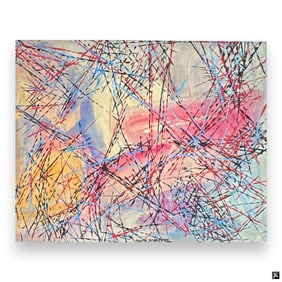 Rolph Scarlett Watercolor "Abstract Composition"