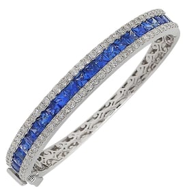 Vivid Diamonds 2.66 Ct Diamond & 6.59 Ct Sapphire