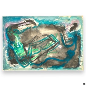 Rolph Scarlett Watercolor "Abstract Composition"