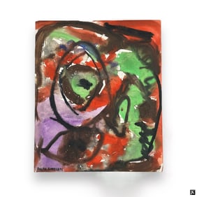 Rolph Scarlett Watercolor "Abstract Composition"