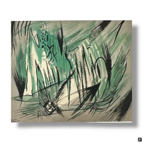 Rolph Scarlett Gouache on Paper "Untitled"