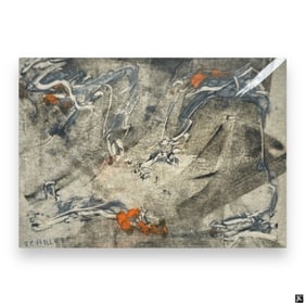 Rolph Scarlett Mixed Media Print "Untitled"