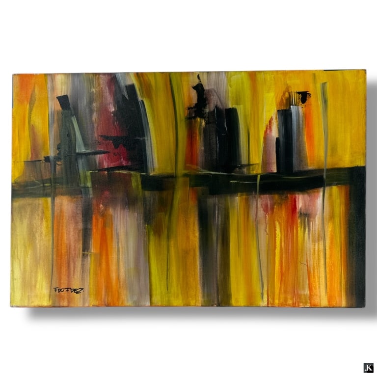 FDO.FDEZ Pop Art Acrylic on Canvas "Untitled" (1 of 4)