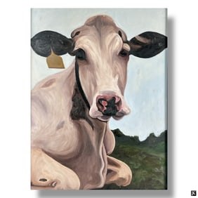 Daniel Zamitz Oil on Board"Vaca"