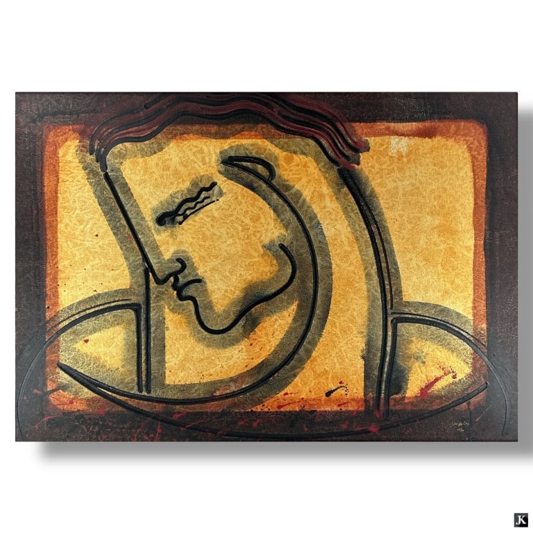 Contemporary Decorative Wall Art "Figurative Man" (1 of 4)