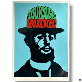 Peter Max Serigraph "Toulouse Lautrec" 1974