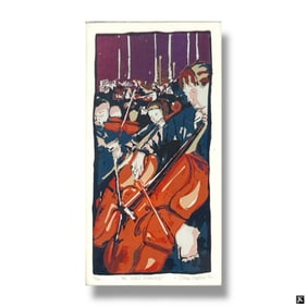 Sarah Hopkins Color Litho :The School Orchestra"