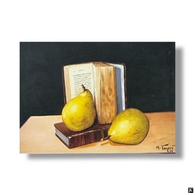 Decorative Color Print "Still Life" Signed Tayeri