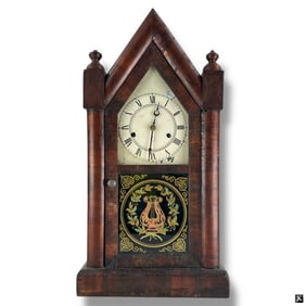 Antique American Cathedral Clock