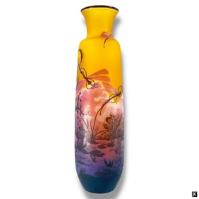 After Galle Cameo Glass Vase