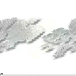 35 Piece Collection Cut Crystal Stemware.: 35 Piece Collection of Cut Crystal StemwareAn elegant and varied assortment of 35 vintage and modern cut crystal stemware and drinkware pieces, including:8 Royal Gallery coupes, 6-3/8" H5 unsigned gob