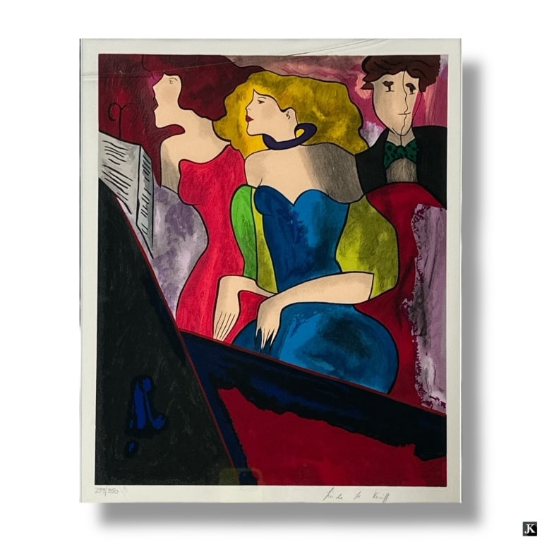 Linda Le Kinff Serigraph on Paper "Chorale" (1 of 7)