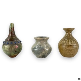 Collection of 8 Miniature Pottery Vases