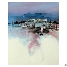 Framed Michael Atkinson Print "Navajo Village"