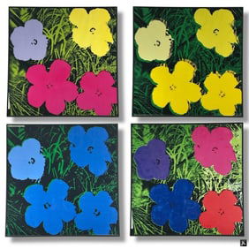 4 Andy Warhol Screen Prints "Flowers"