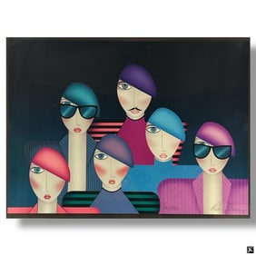 Robin Morris Lithograph Francois and a Few Friends