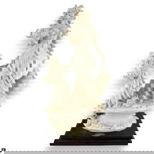 Giuseppe Armani - ROSEBUDS – 1124F: Sculpture by Giuseppe Armani, titled “ROSEBUDS&rdquo;, Reference # 1124F. Figurine is in perfect condition, "F" Finish, attached to wooden base. Impress artist signature. Marked made in Italy. Flore