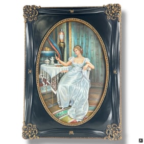 Antique Style Oil/Canvas "Portrait of a Lady"