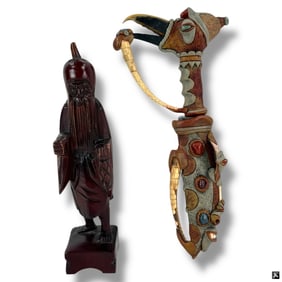 2 African & Chinese Figures