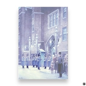 Sean Bolan (UK B1948) Diptych Of Guards Lithos