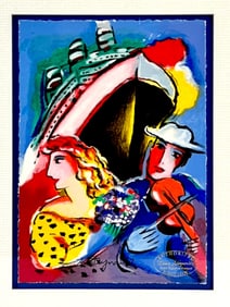 Zamy Steynovitz Holiday Dreams Serigraph