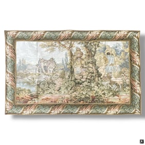 Vintage Needlepoint Tapestry "Landscape"