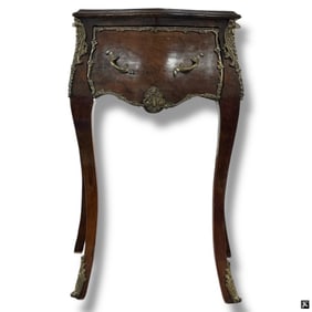 Antique Louis XV Style Bronze Mounted Nightstand