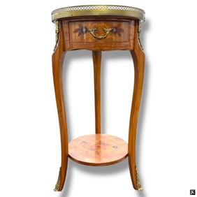 Louis XV Marquetry Bronze Mounted Nightstand