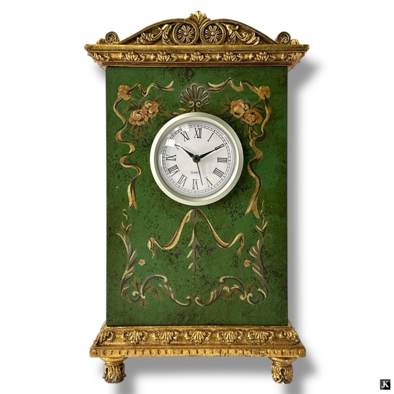 Decorative Gilt Mantle Clock (1 of 4)