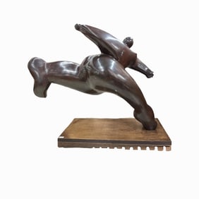 Eugene Morahan Huge Bronze Sculpture Of Nude Woman