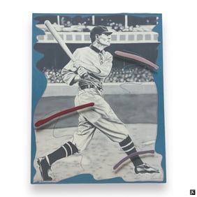 Jim Ceravalo (USA 20th C) Time Jordan MM On Canvas