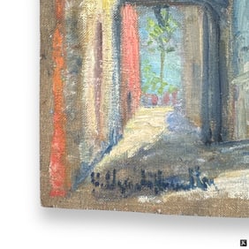 Hildegarde Hamilton, 2-Sided O/C, Street Scene