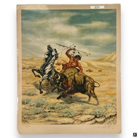 John Pagano Color Lithograph "Odds About Even"