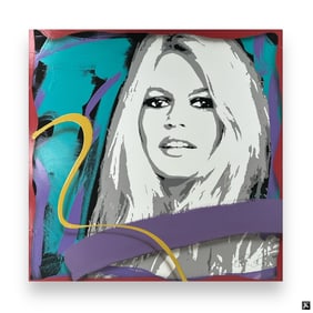 Jim Ceravalo Embellished Screenprint "Pamela"