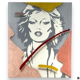 Jim Ceravolo Acrylic/Canvas "Portrait of a Woman