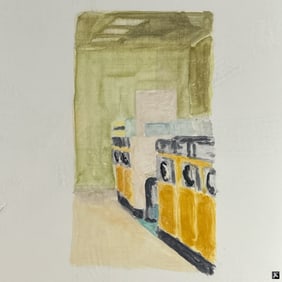 Martin McGinn Lithograph "Laundromat"