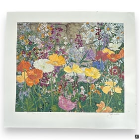 John Powell (USA B1930) LE Lithogrpah Of Flowers